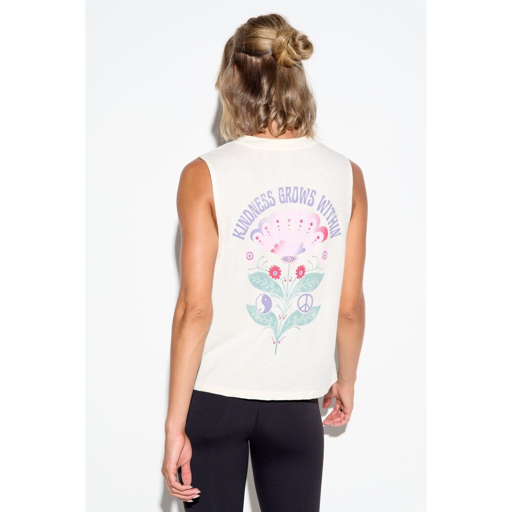 Spiritual Gangster Grows Within Vibe Graphic Tank Top Large Crew Neck Boxy